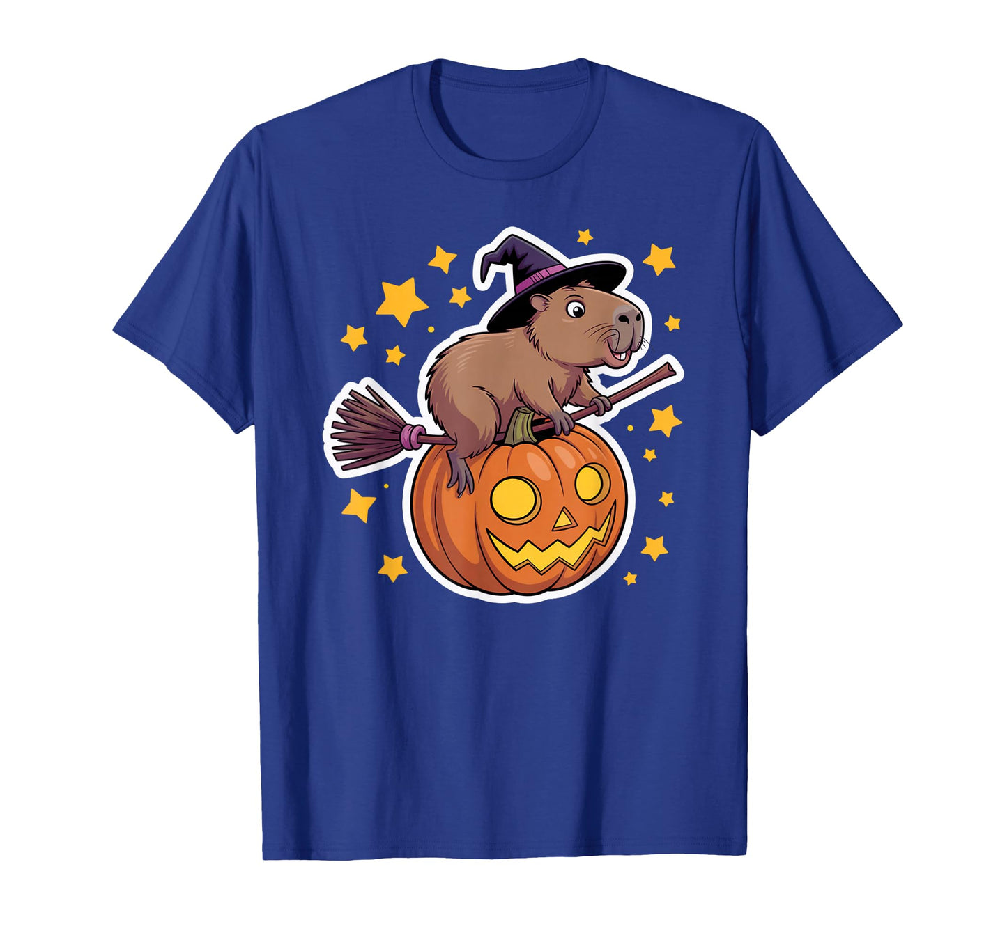 Capybara Witch Magical Halloween T-Shirt