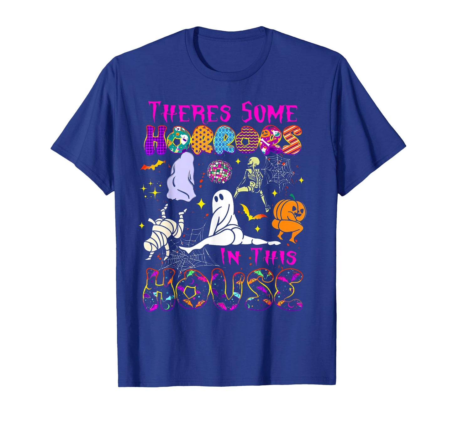 There's Some Horrors in This House Funny Horror Characters T-Shirt