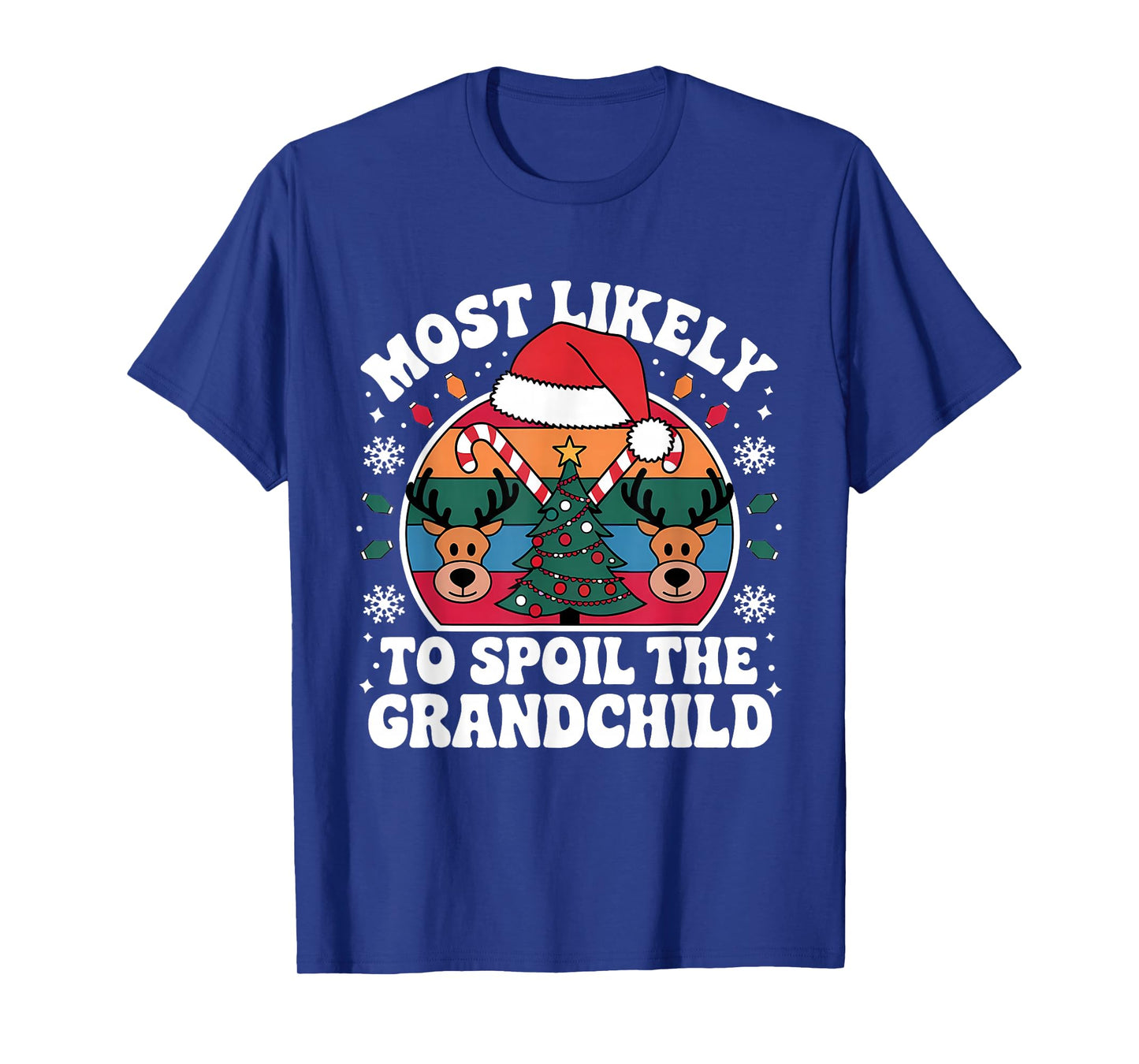 Most Likely to Spoil The Grandchild Christmas Party Family T-Shirt