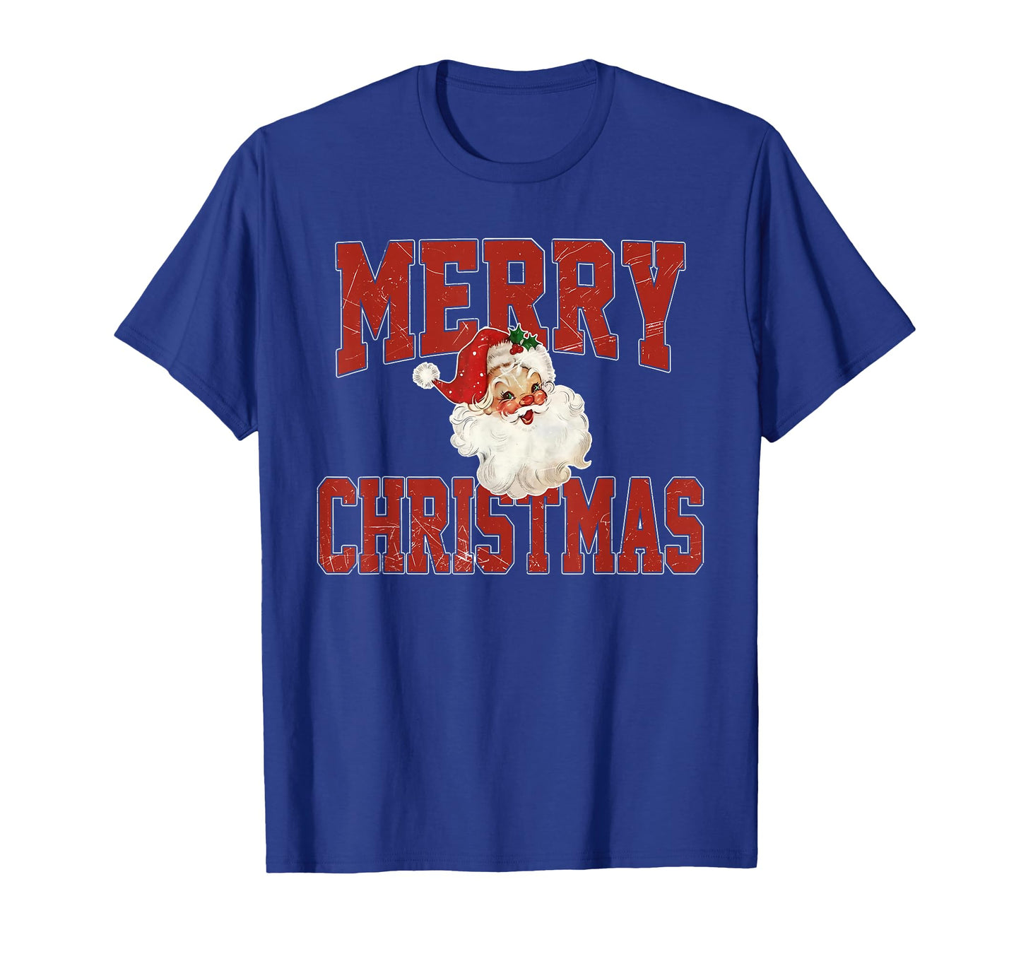 Santa Claus Merry Christmas Xmas Pajamas Holiday Vintage T-Shirt