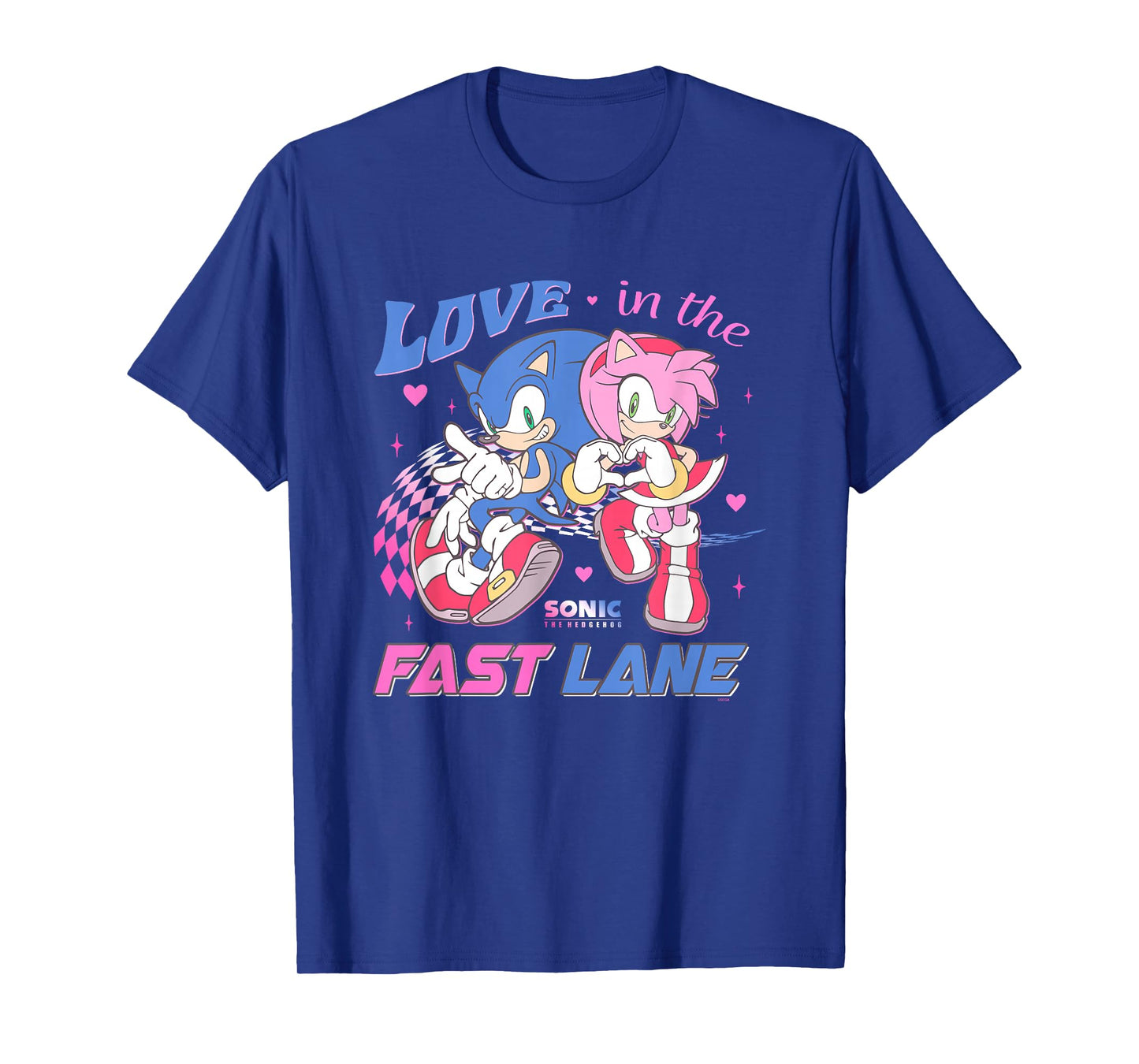 Sonic The Hedgehog Valentine's Day Love In The Fast Lane T-Shirt