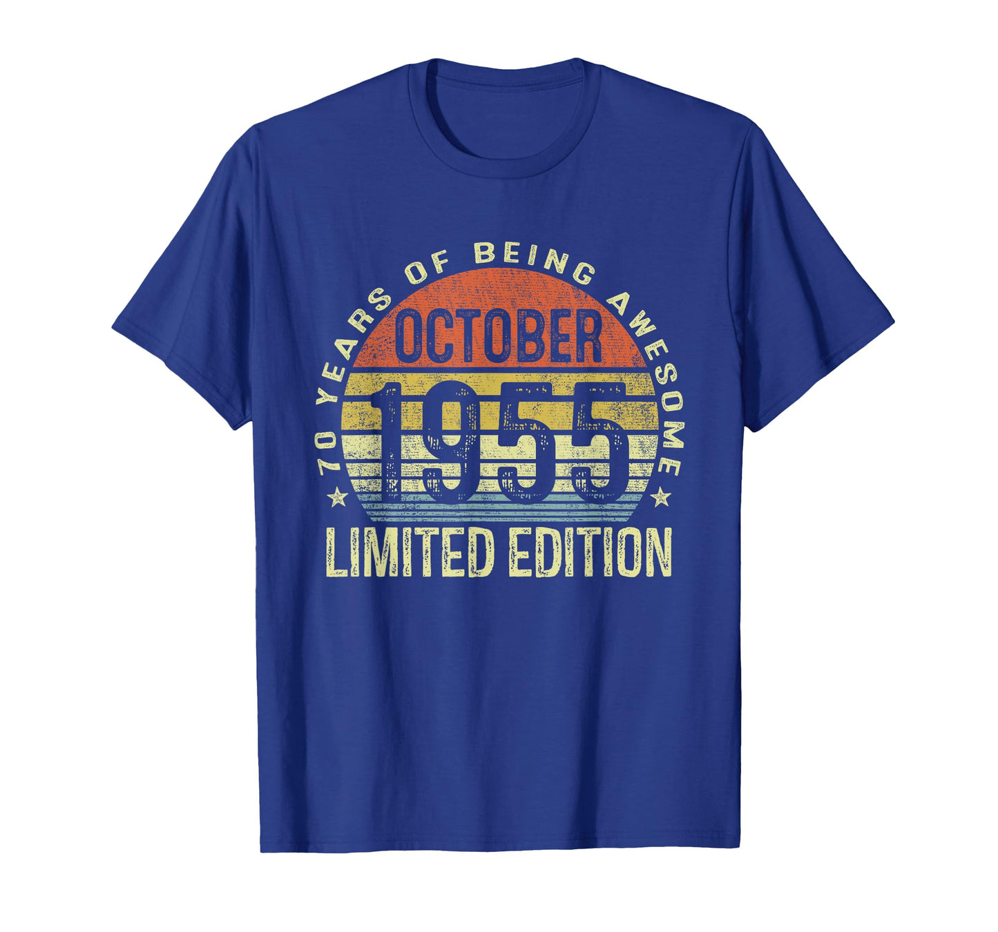 October 1955 70th Birthday Gifts for Men Women 70 Year Old T-Shirt