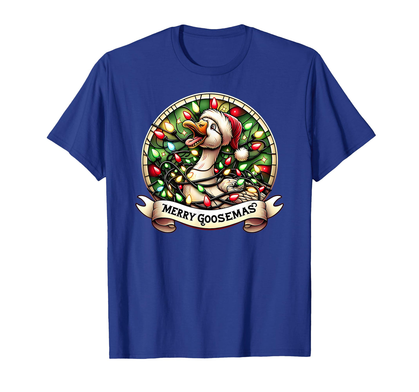 Merry Goosemas Silly Funny Goose Christmas T-Shirt