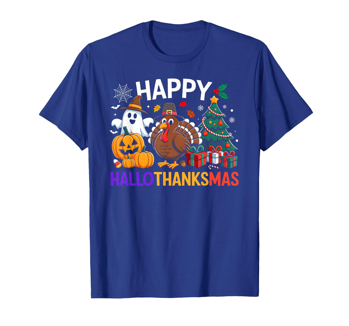 Happy Hallothanksmas Halloween Thanksmas Holiday Season T-Shirt