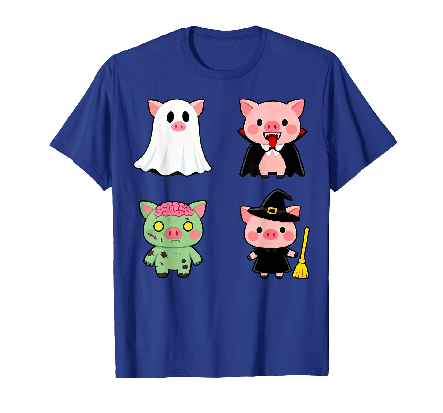 Spooky Witch Boo Zombie Cute Pig Halloween Boys & Girls T-Shirt