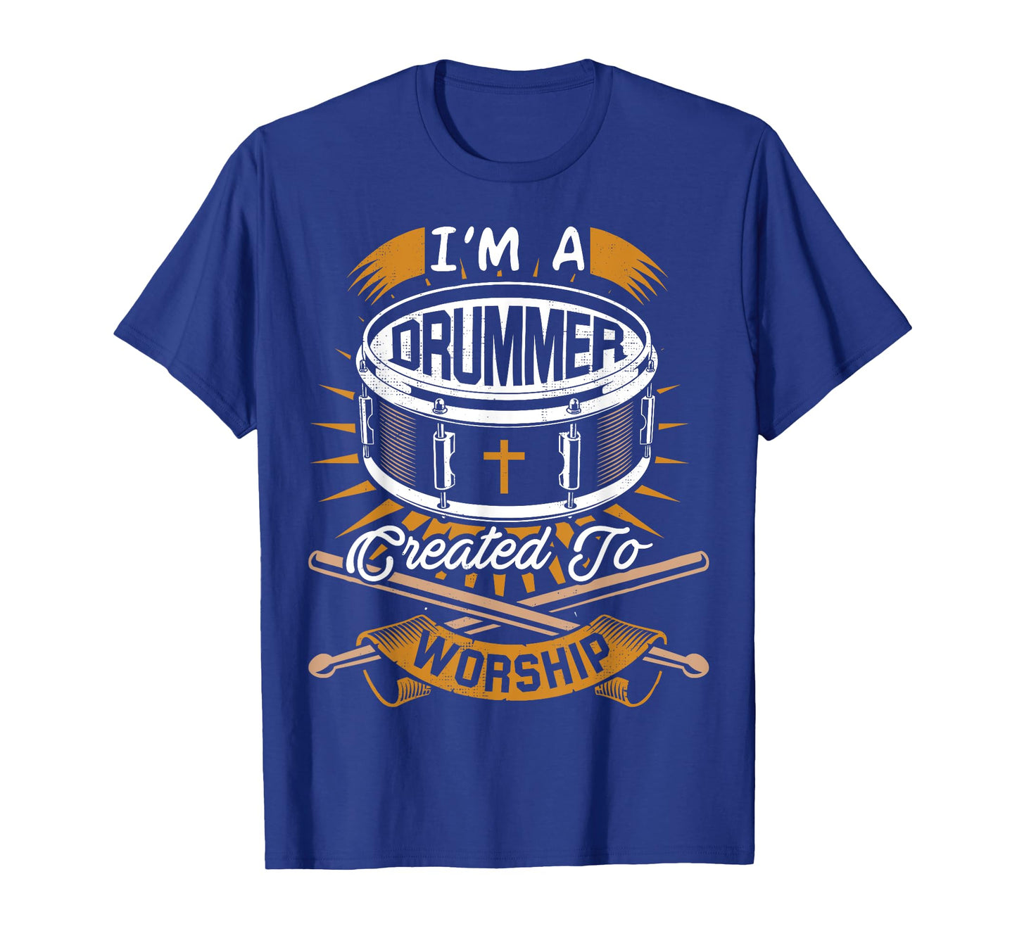 Christian Drummer Gift Idea for Drummers Who Rock God T-Shirt
