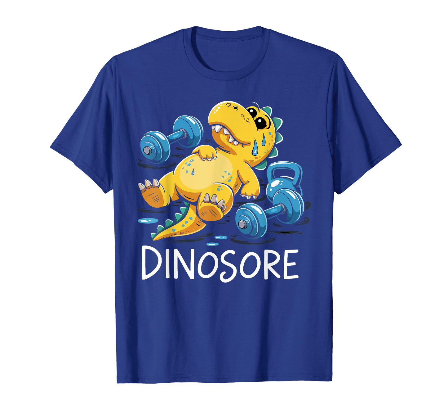 Funny Gym Workout Dinosaur Fitness Lifting for Women Men T-Shirt