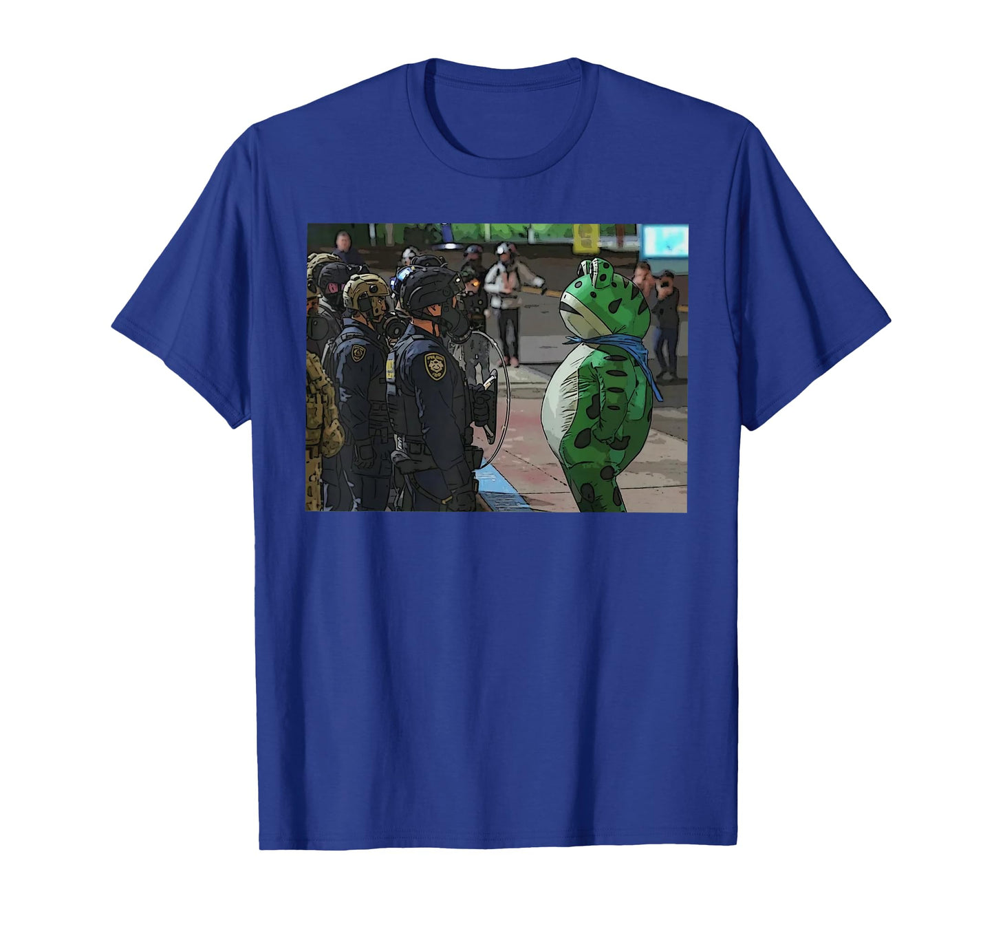 Portland Frog Protest Meme Frog Viral for Men Women T-Shirt