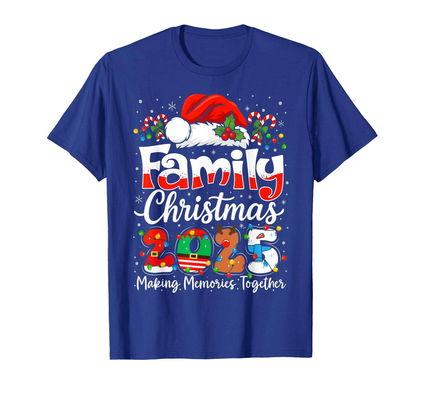 Family Christmas 2025 Matching Outfit Xmas Squad Santa T-Shirt