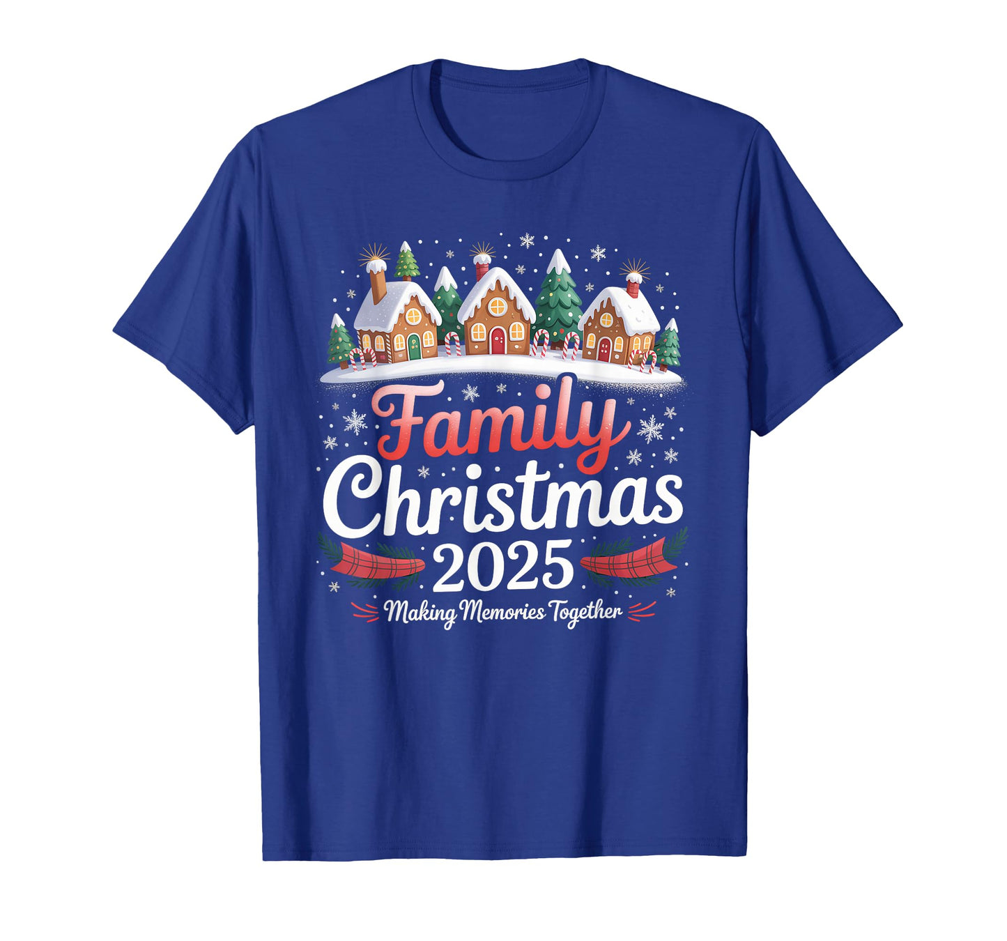 Family Christmas 2025 Matching Squad Santa Elf Funny Xmas T-Shirt