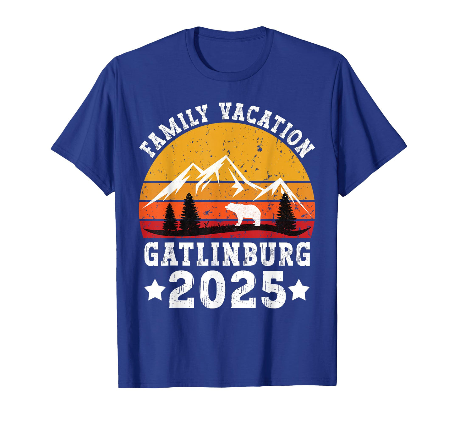 Family Vacation 2025 Gatlinburg Tennessee Smoky Mountains T-Shirt