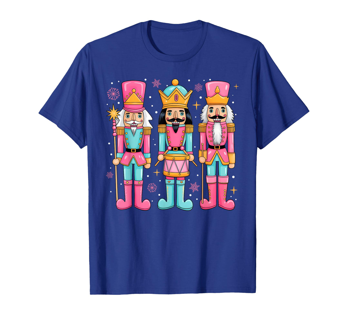 Merry Christmas Pink Nutcracker Women Kids Girl Ballet Dance T-Shirt