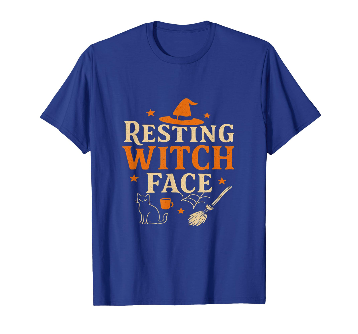 Resting Witch Face Funny Halloween Lettering T-Shirt