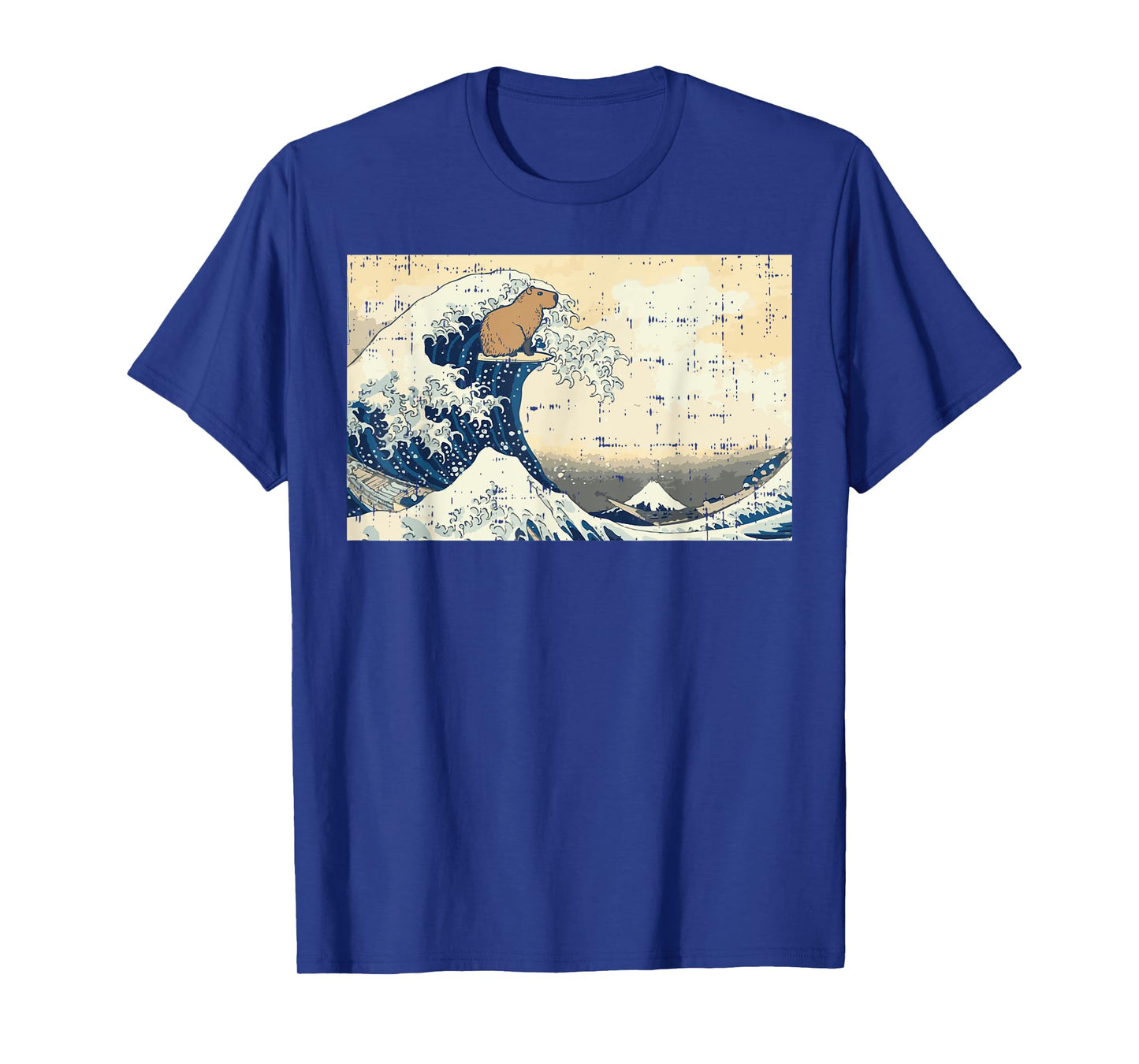 Capybara Great Wave Kanagawa Vintage Japanese Men Women Kids T-Shirt