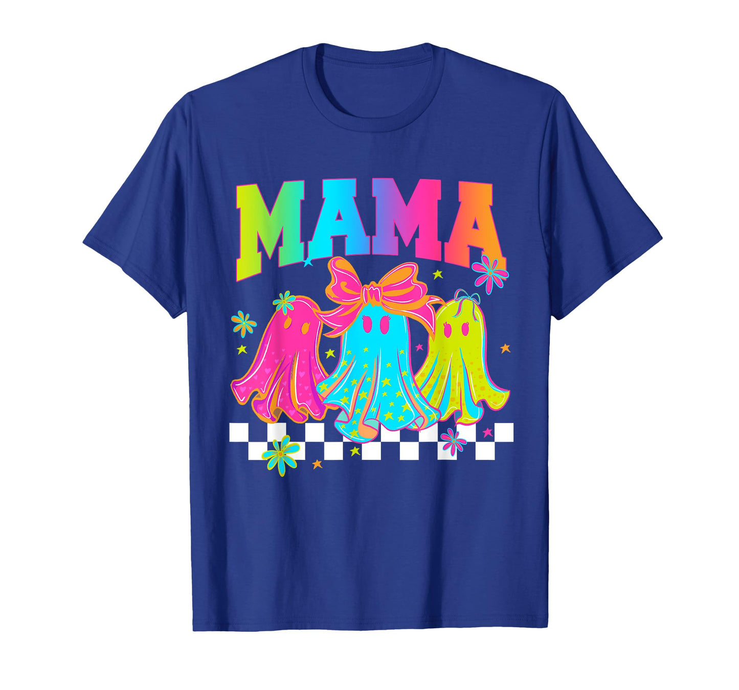 Mama Boo Halloween Family Matching Ghost Mom Gift T-Shirt