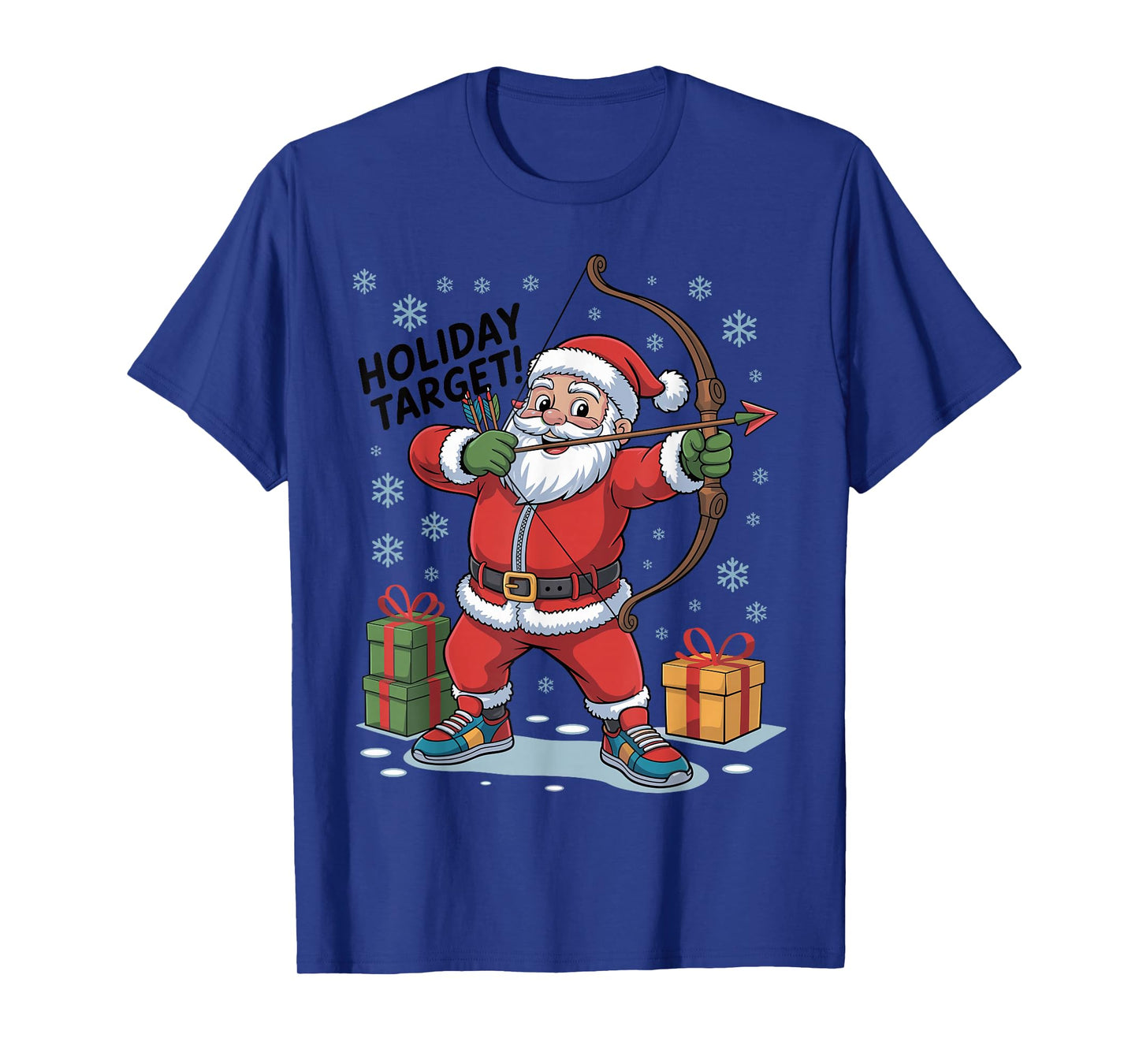 Funny Santa Archery Lover Holiday Christmas Xmas Pajama T-Shirt