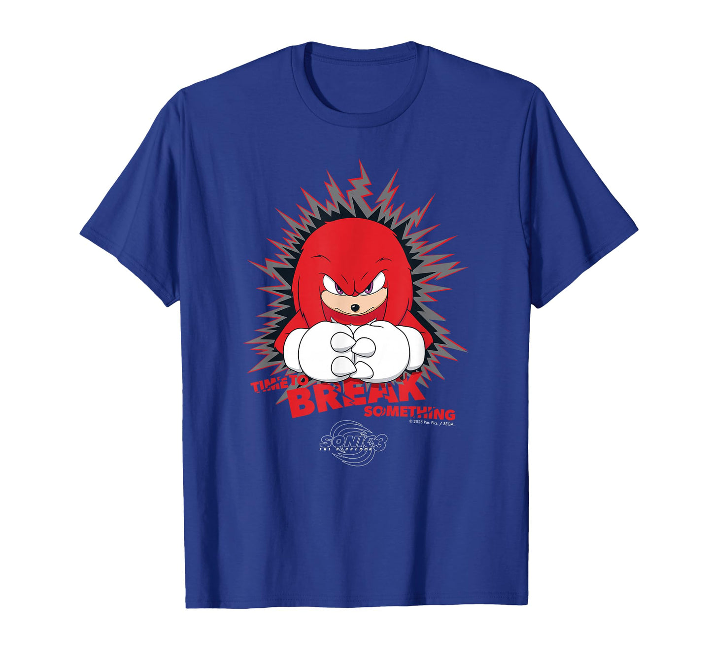 Sonic the Hedgehog 3 - Knuckles "Time to Break Something" T-Shirt