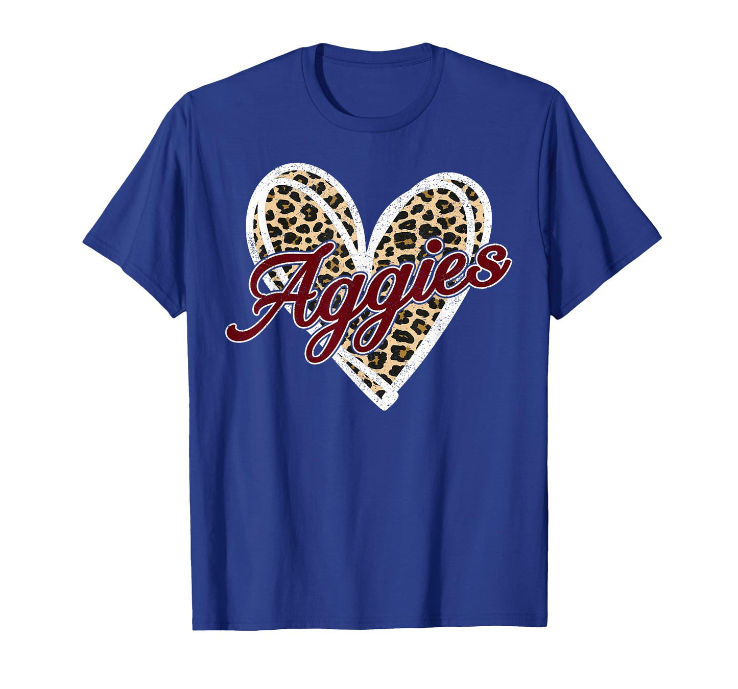 Retro Personalized Aggies-Heart Men Women Kid T-Shirt