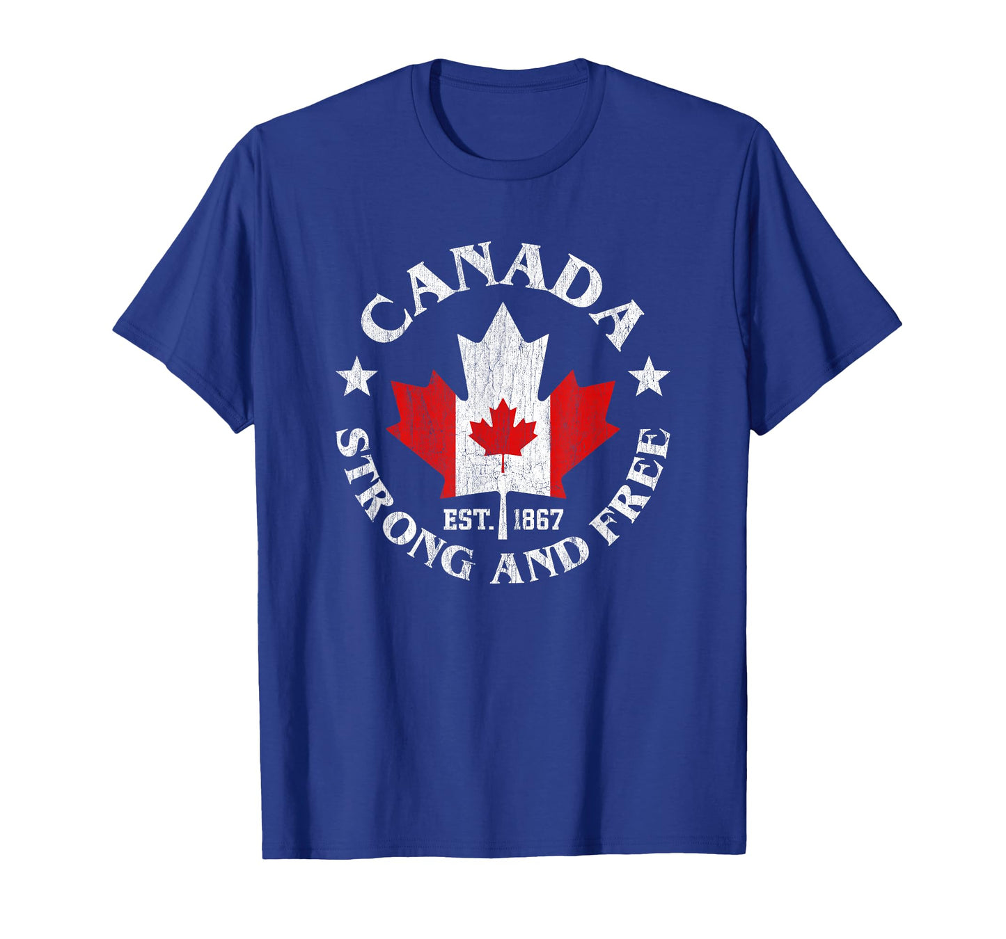 Canada Est 1867 Proud Canadian Vintage Maple Leaf Merch T-Shirt
