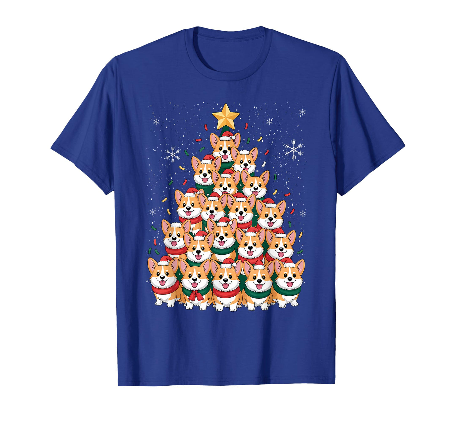 Corgi Christmas Tree Dog Santa Merry Corgmas Xmas Men Dogmas T-Shirt