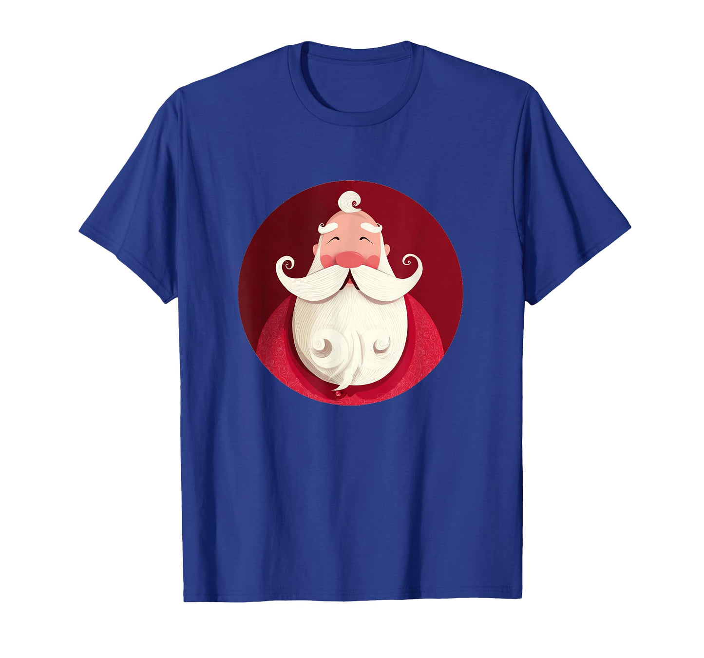 Funny Xmas Costume with This Mustache Santa Look T-Shirt