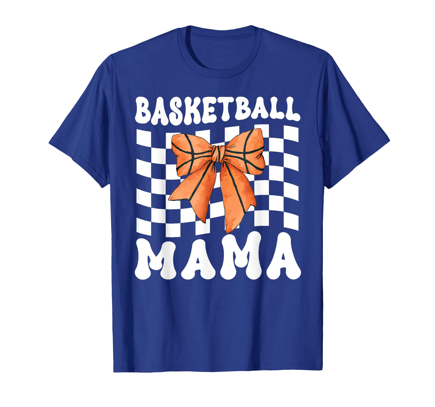 Basketball Mama Coquette Bow Game Day Funny Sports Lover Mom T-Shirt