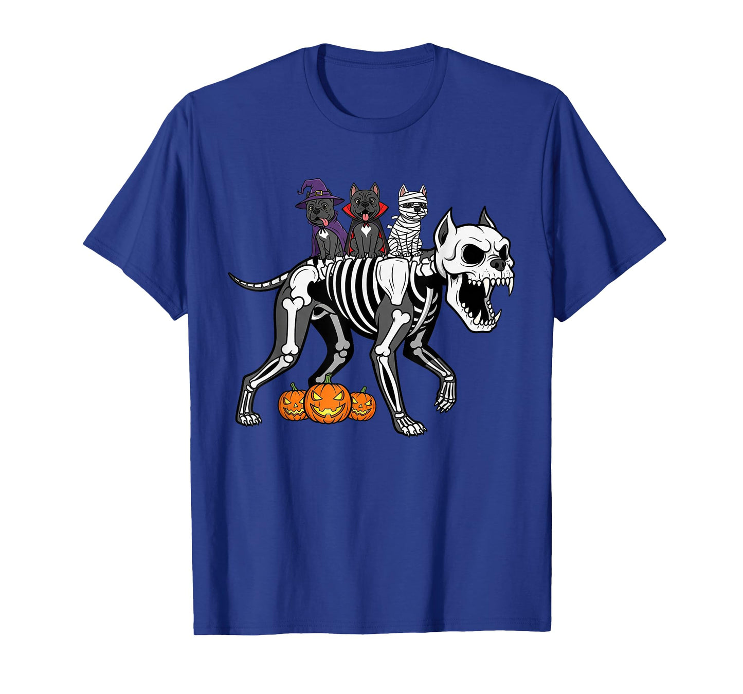 Cane Corso Skeleton Mummy Witch Halloween Kids Mens Womens T-Shirt