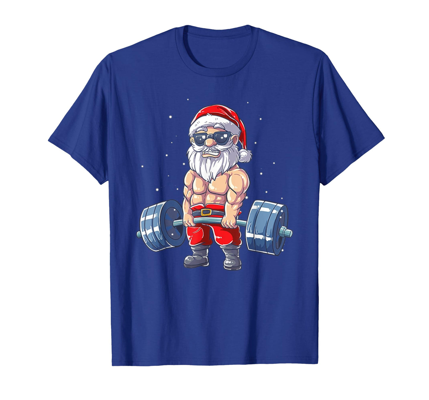 Weightlifting Santa Claus Christmas Fitness Gym T-Shirt