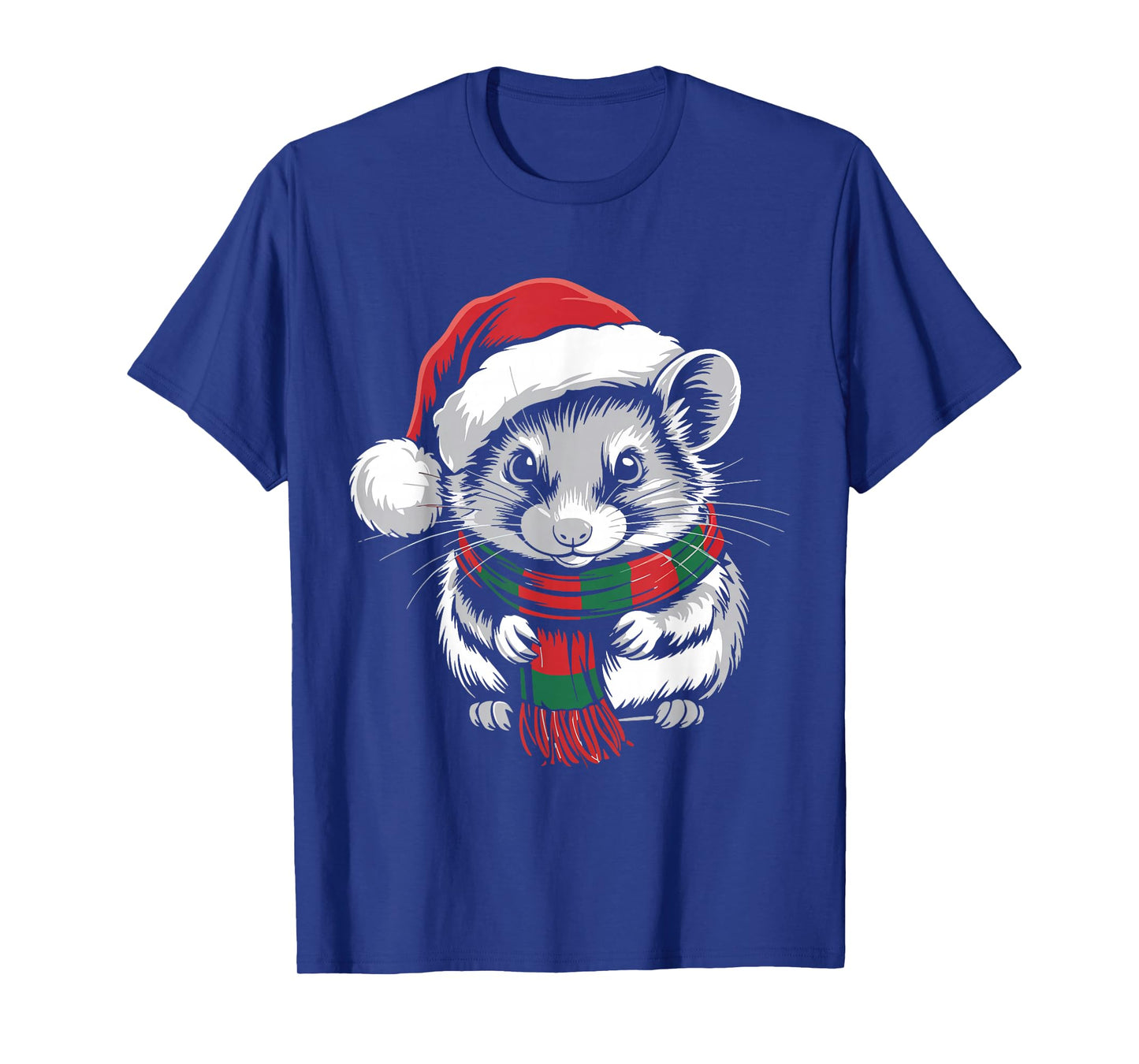Dormouse Xmas Santa Hat Scarf Christmas Costume T-Shirt