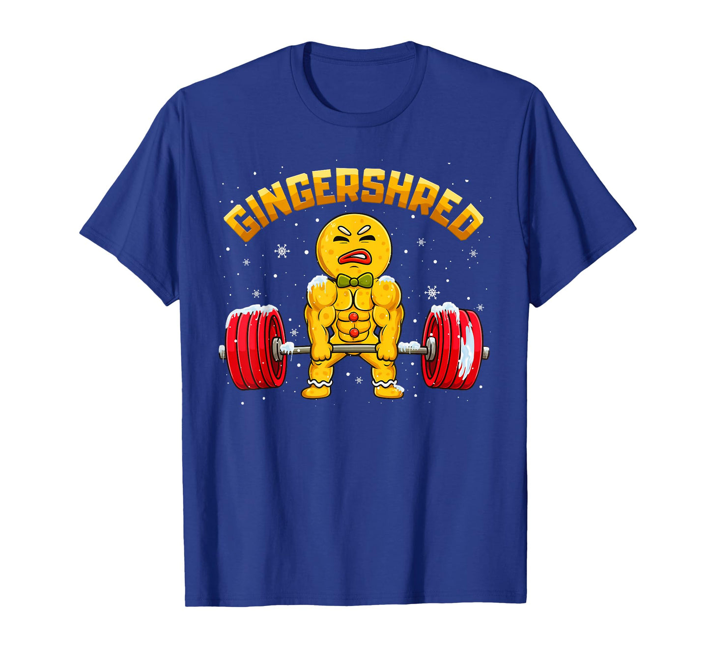 Gingershred Gym Bodybuilding Gingerbread Holiday Christmas T-Shirt