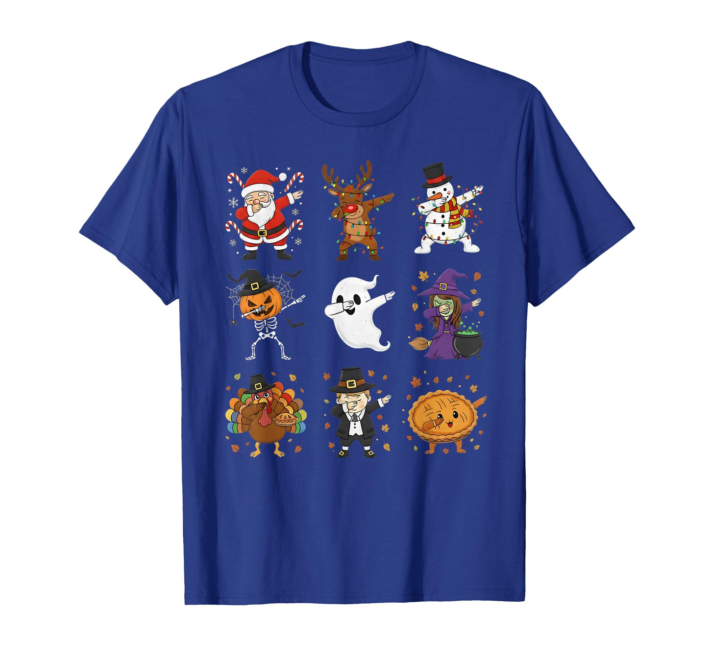 Dabbing Holiday Crew: Funny Thanksgiving Halloween Christmas T-Shirt