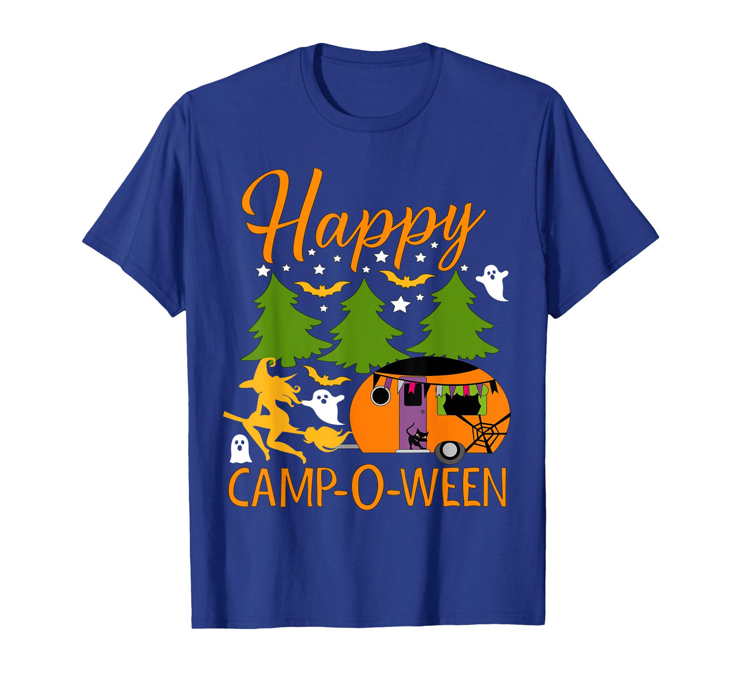 Happy Camp-O-Ween Halloween Camping Camper T-Shirt