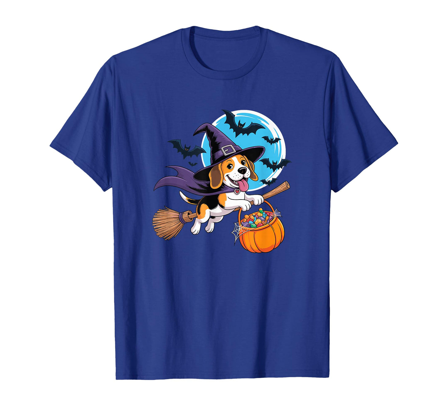 Halloween Witch Beagle Moon Beagles T-Shirt