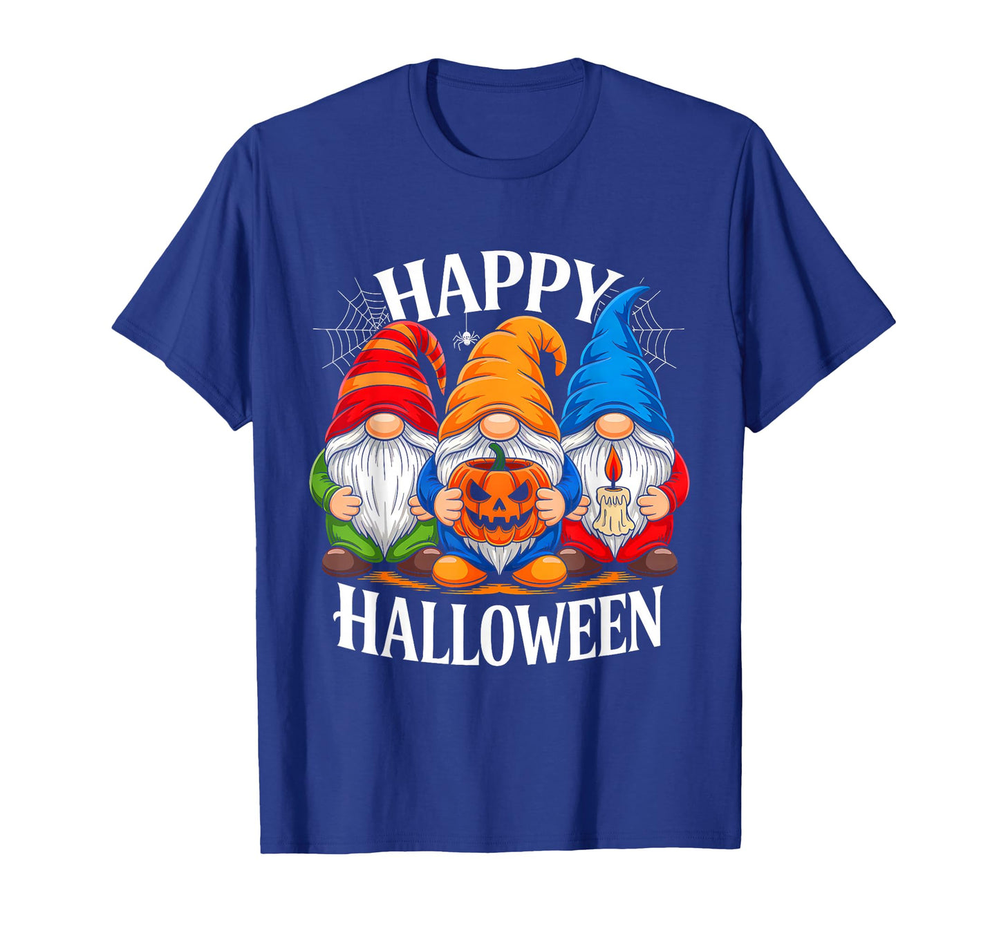 Gnomes Happy Halloween Spooky Pumpkin Gnome Lover Men Women T-Shirt