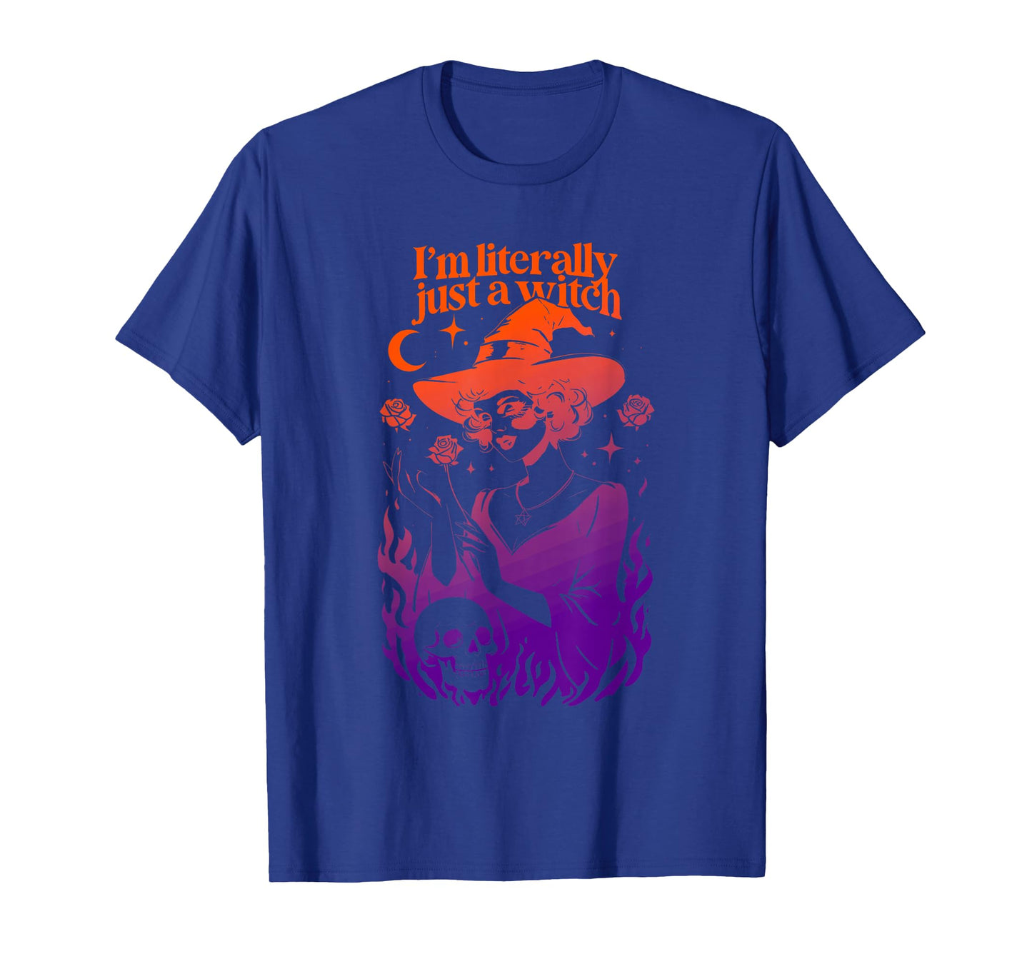 I'm Literally Just A Witch Halloween Design T-Shirt
