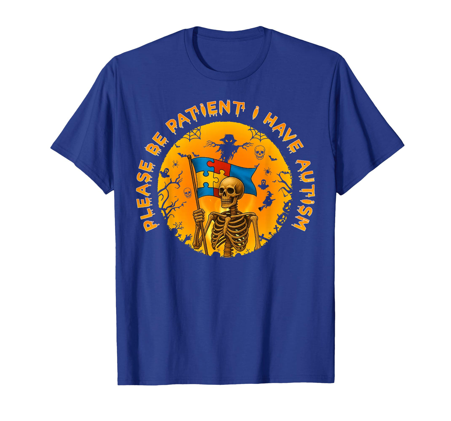 Please Be Patient I Have Autism Halloween Costumes Kids T-Shirt
