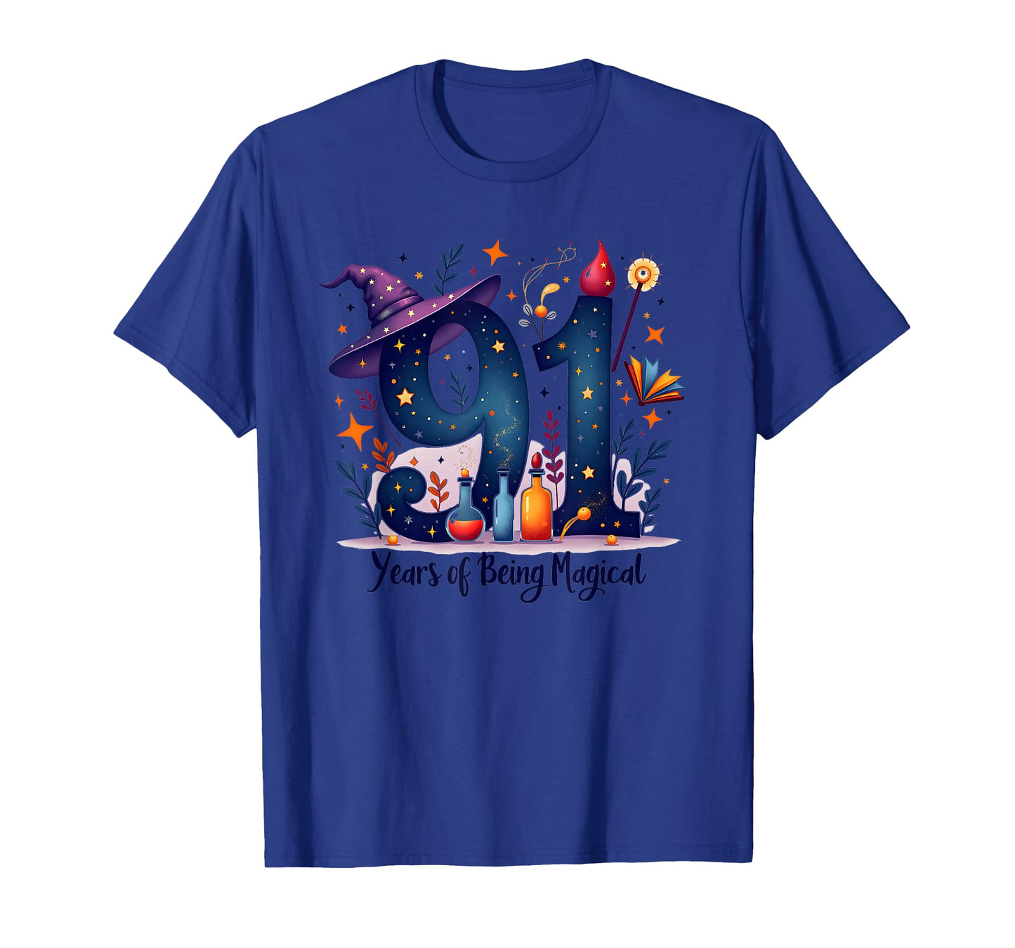 91 Years of Being Magical Birthday Gift T-Shirt