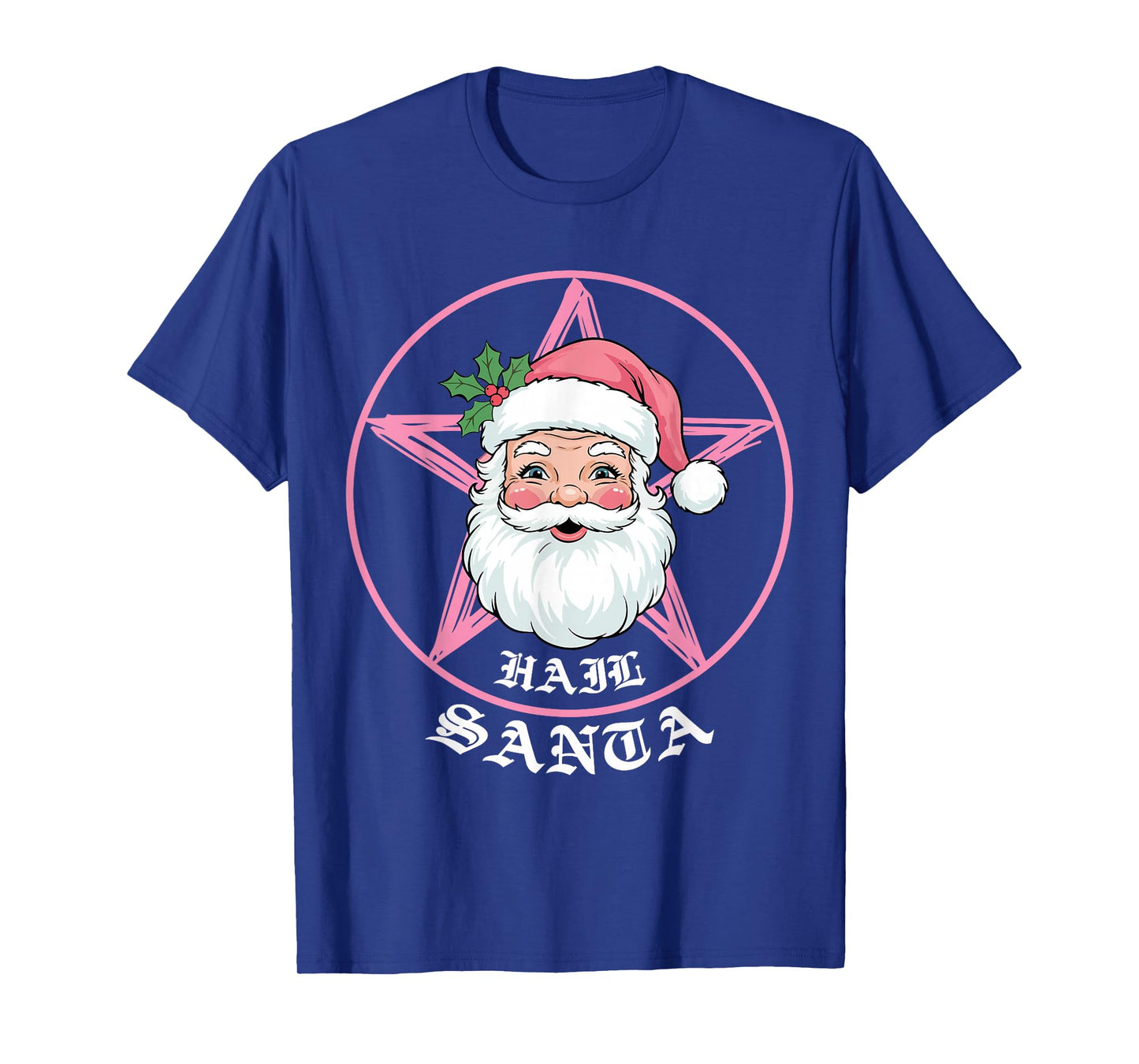 Hail Santa Pagan Solstice Gothic Metal Christmas Funny T-Shirt