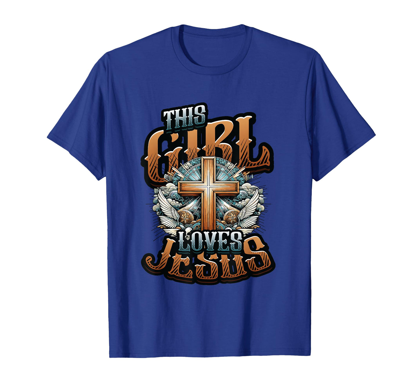 This Girl Loves Jesus - Christian Girls Jesus T-Shirt