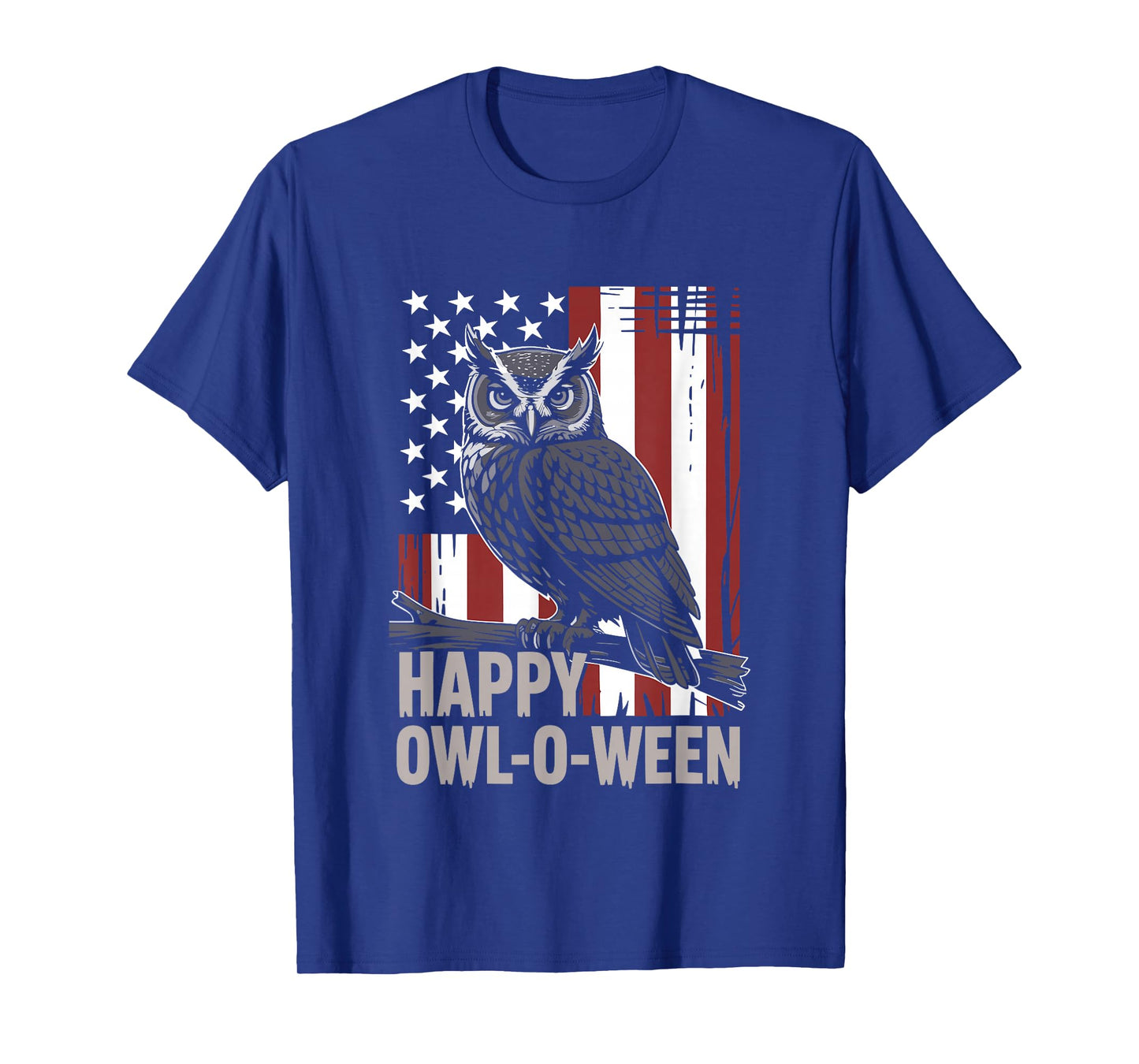 Happy Owl-O-Ween Cute Funny Owl Witch Hat Halloween T-Shirt