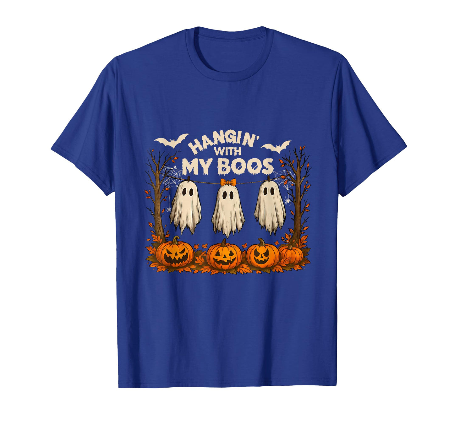 Hangin’ with My Boos Boo-JEE Halloween Boujee Ghost Boy Girl T-Shirt