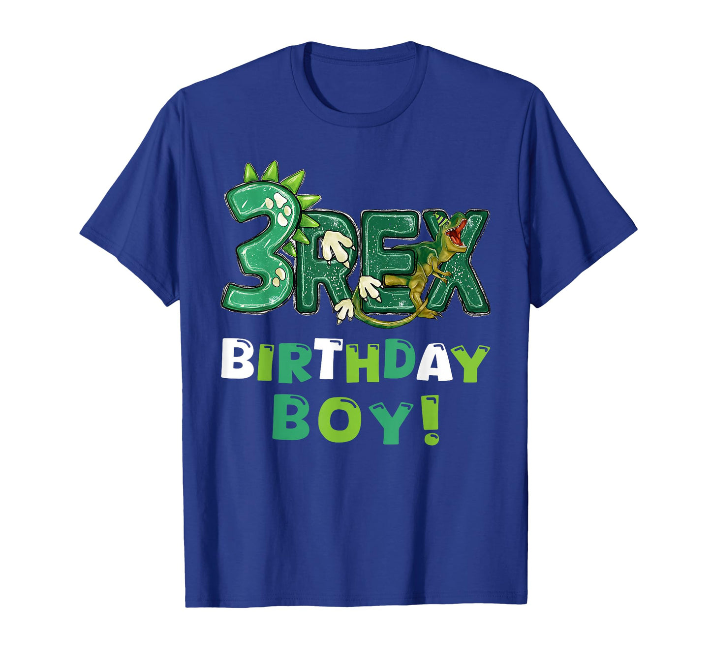 Three Rex 3rd Birthday Third Dinosaur 3 Year Old T-Shirt