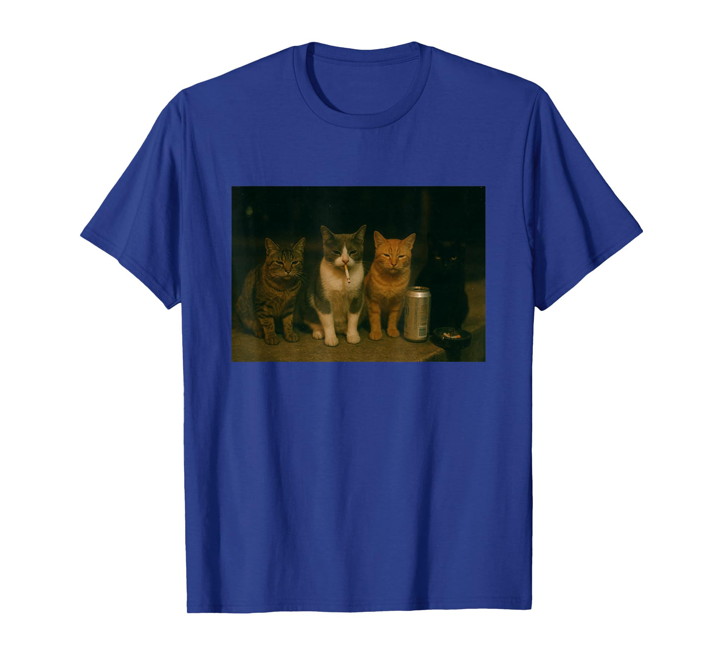 Funny Cat Gang Smoking Gangster Kitten Meme T-Shirt