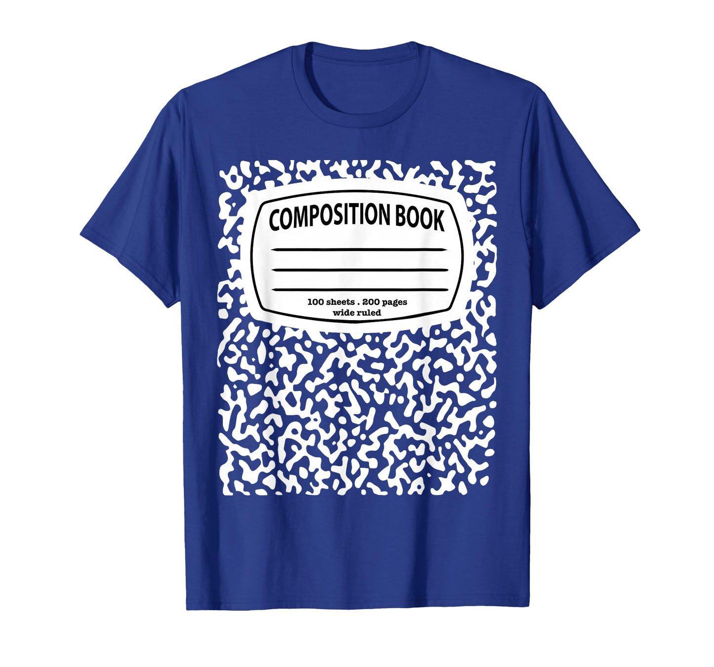 Composition Notebook Costume - Matching Group Halloween T-Shirt