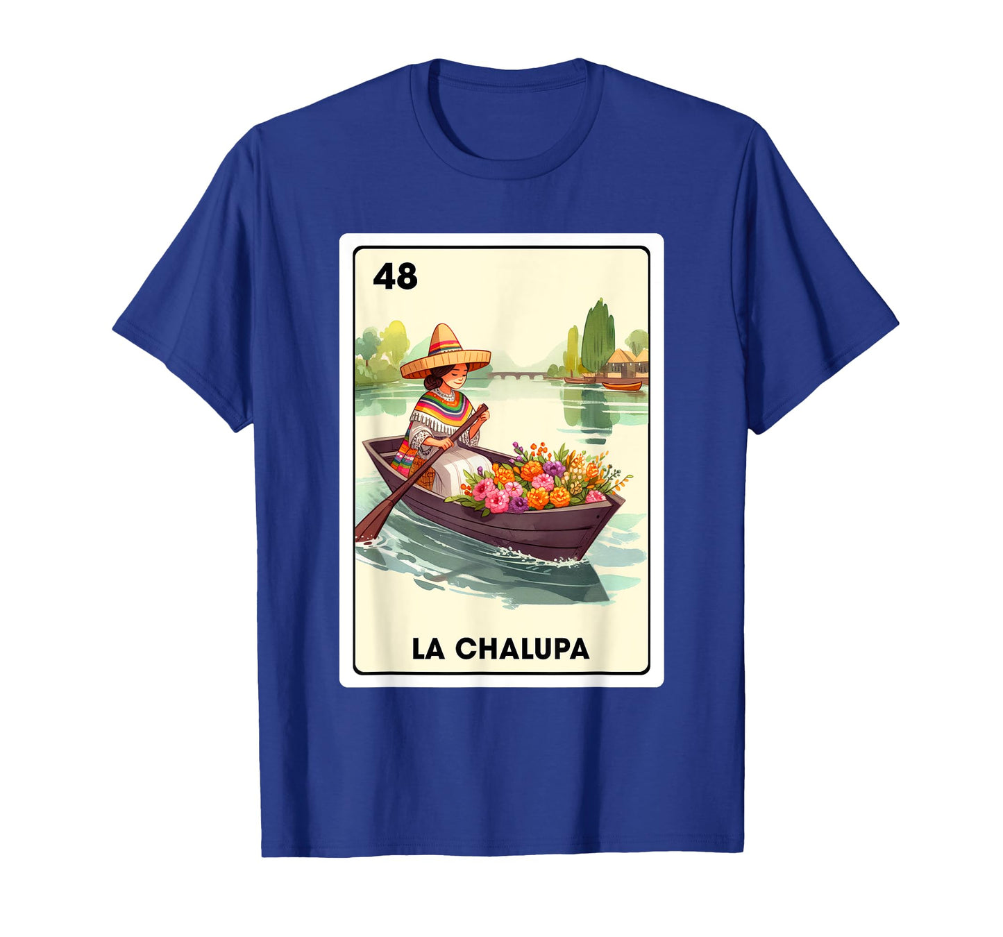 Mexican Slang The Boat La Chalupa Mexican Bingo Card T-Shirt