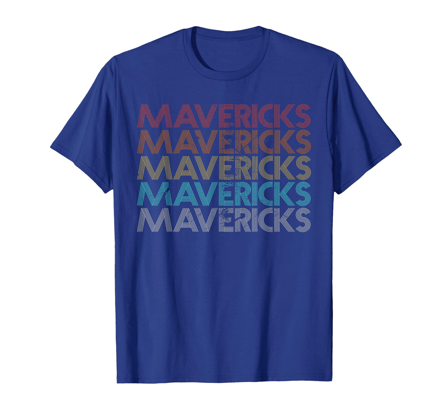 Mavericks Vintage Apparel Retro-Modern Unisex-Adult T-Shirt, Black, Small, Short Sleeve