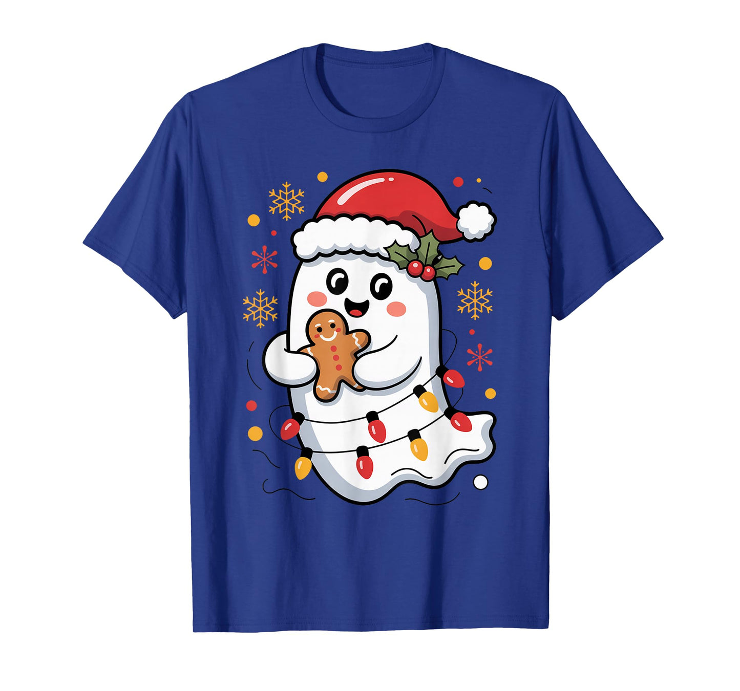 Ghost Christmas Santa Spooky Christmas Ghost Santa Christmas T-Shirt
