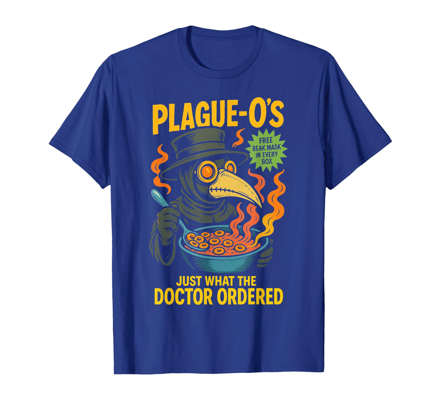 Plague Doctor Cereal Parody Funny Dark Humor Gift T-Shirt