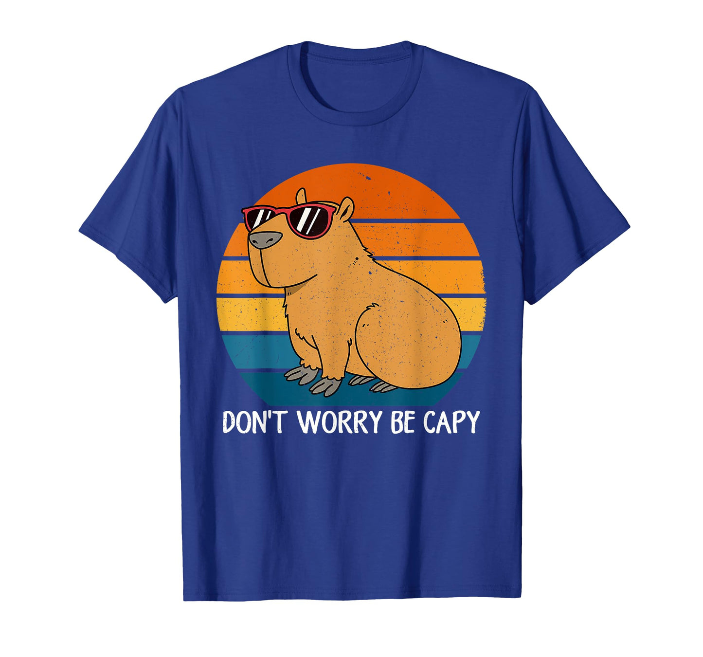 Dont Worry Be Capy Funny Capybara Lover Men Women Boys Girls T-Shirt