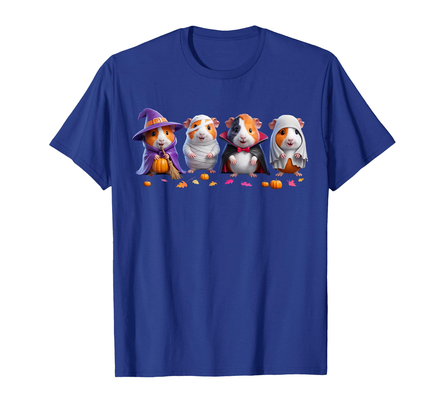 Cute Guinea Pig Witch Mummy Halloween Ghost Guinea Pig Lover T-Shirt